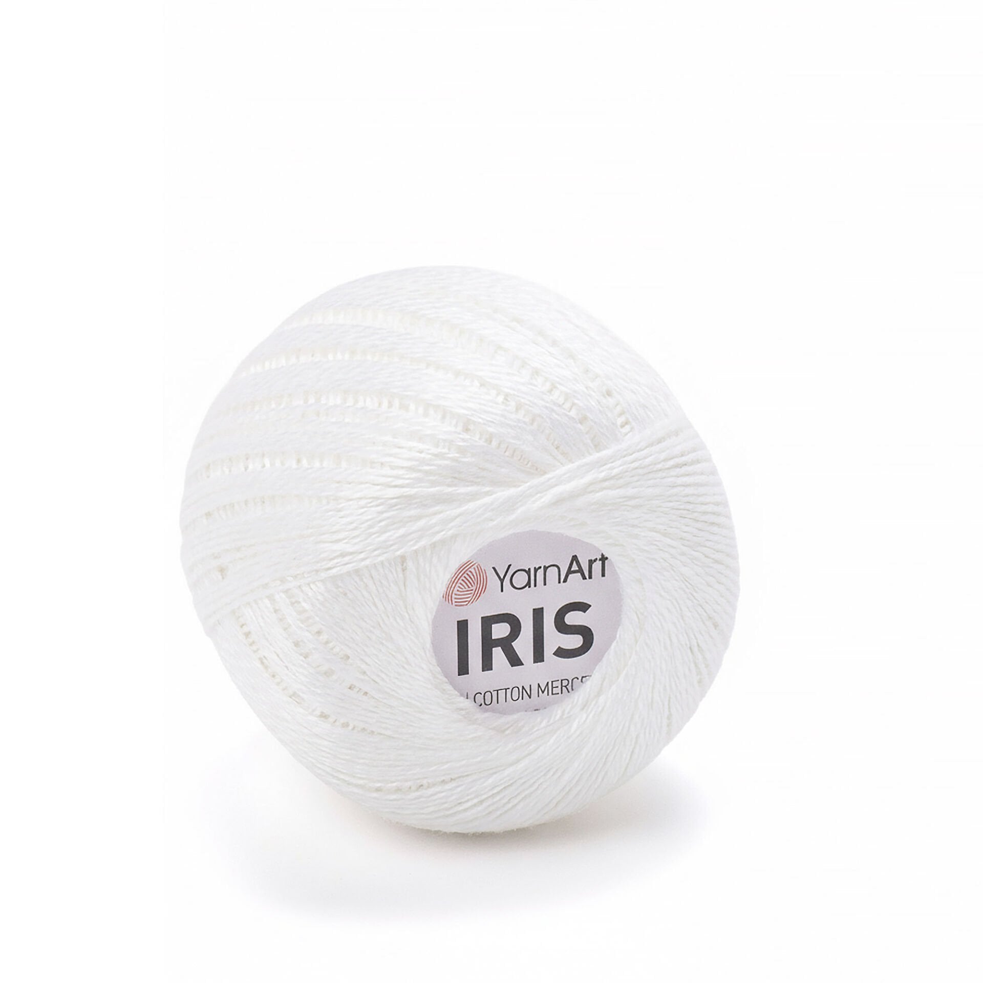 YARNART IRIS - MERCERIZED LACE YARN WHITE - 910