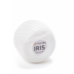 YARNART IRIS - MERCERIZED LACE YARN WHITE - 910