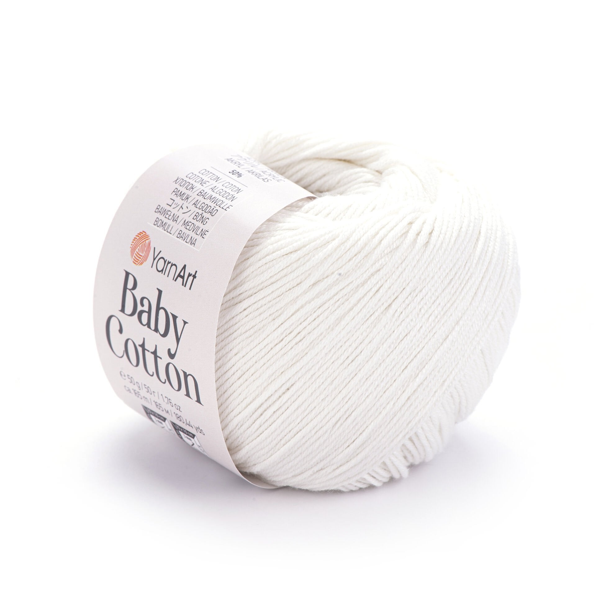 YARNART BABY COTTON - BABY YARN WHITE - 401