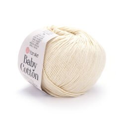 YARNART BABY COTTON - BABY YARN LIGHT CREAM - 402