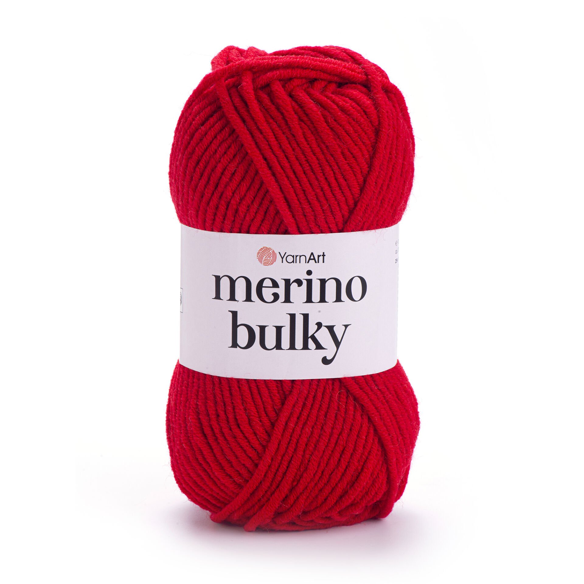YARNART MERINO BULKY - KNITTING YARN RED - 156