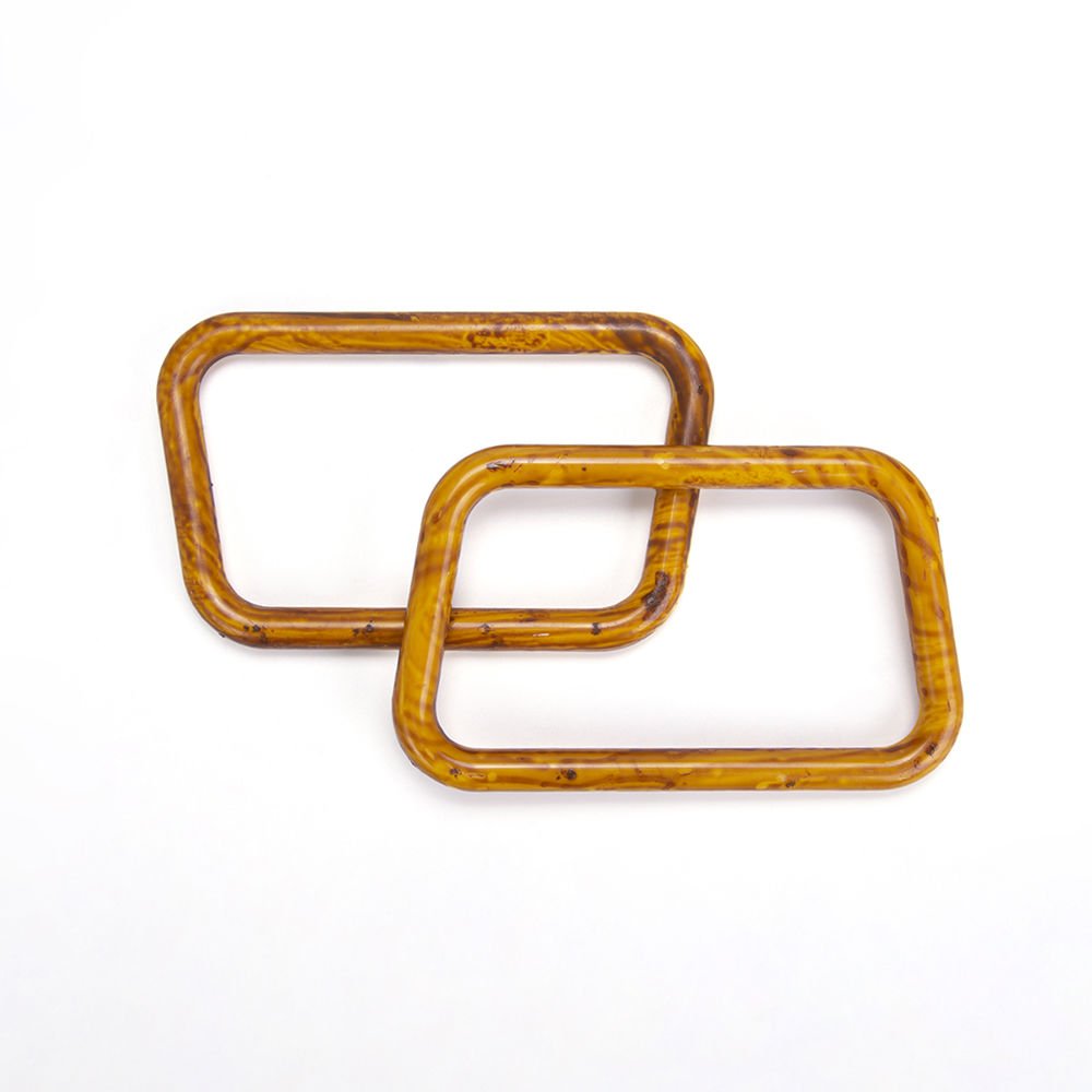 RECTANGULAR CYLINDER BAG HANDLE 2 PCS WOOD