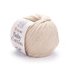 YARNART BABY COTTON - BABY YARN LIGHT BEIGE - 404