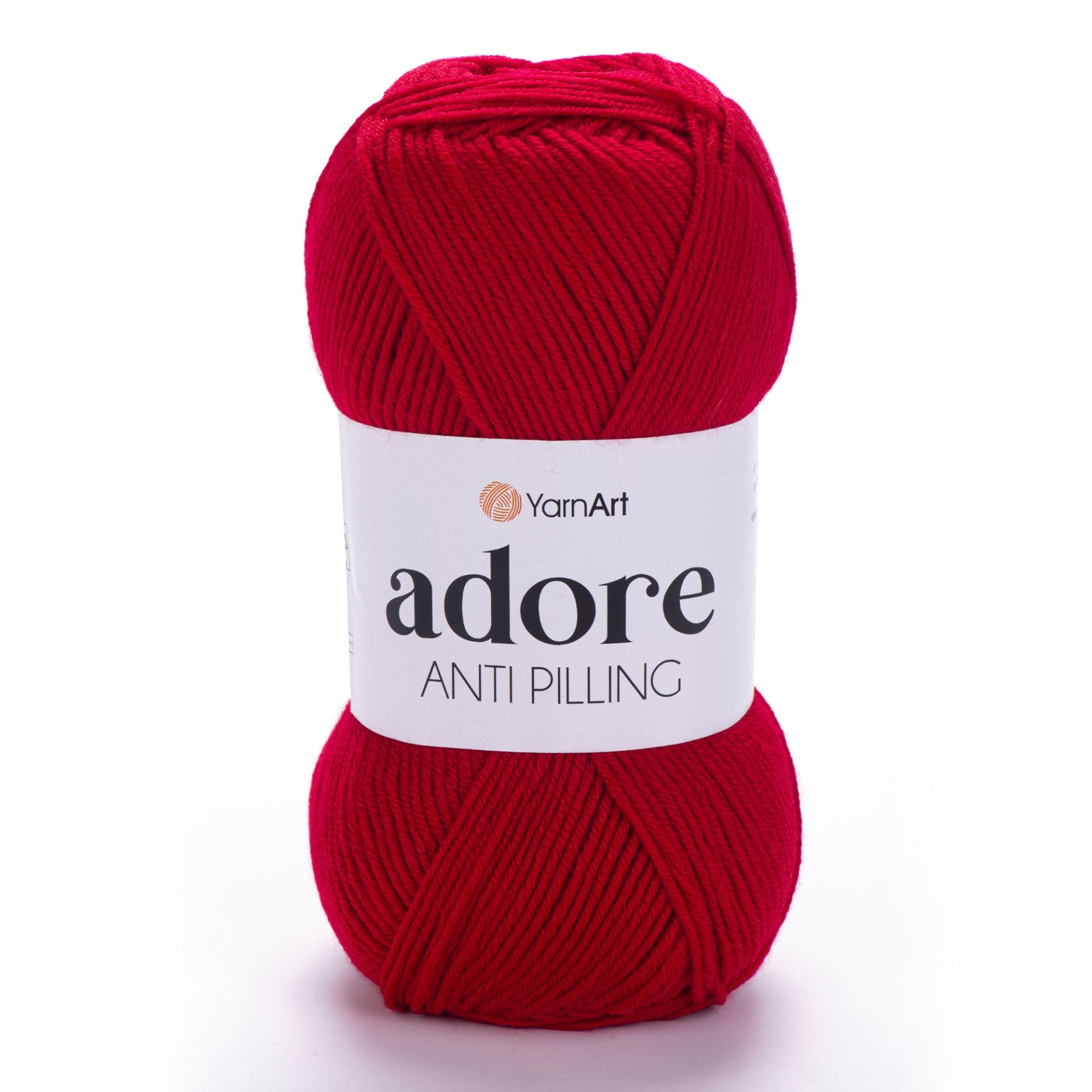 YARNART ADORE - ANTI-PILLING KNITTING YARN RED - 352