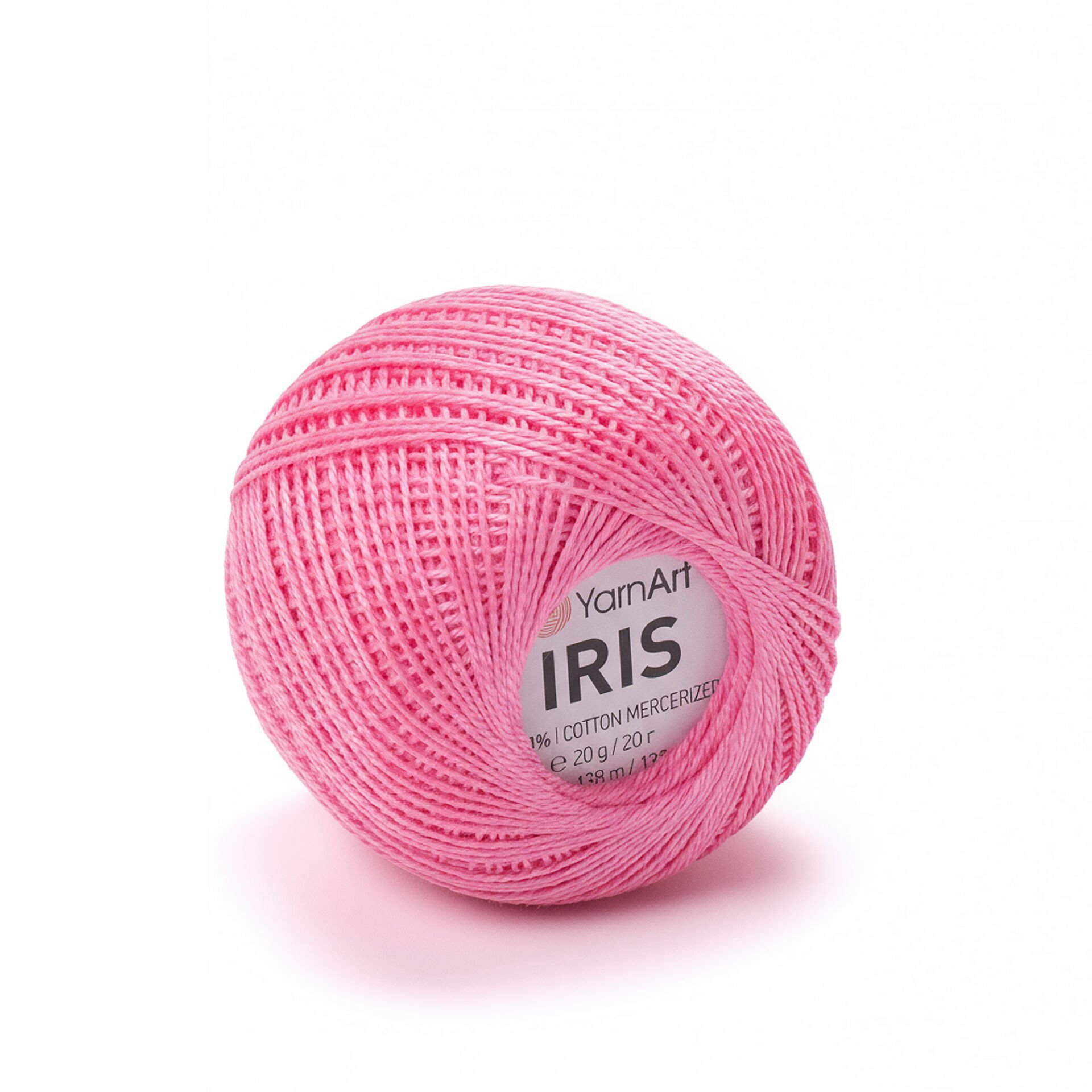 YARNART IRIS - MERCERIZED LACE YARN DARK PINK - 915