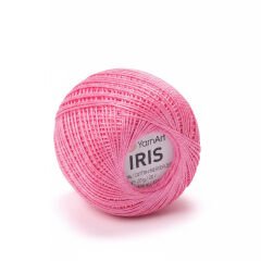 YARNART IRIS - MERCERIZED LACE YARN DARK PINK - 915
