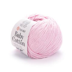 YARNART BABY COTTON - BABY YARN LIGHT PINK - 410