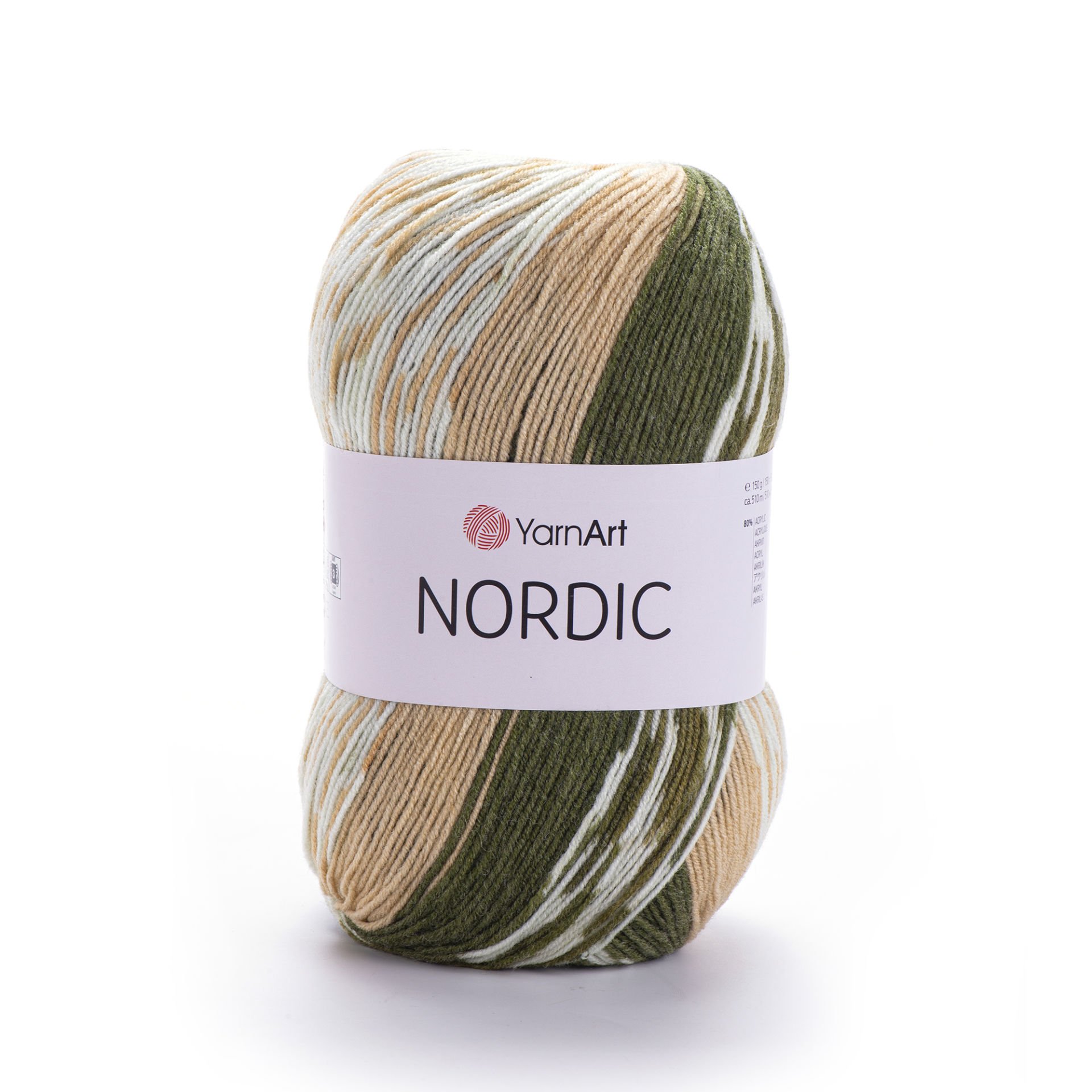 YARNART NORDIC - MULTICOLOR KNITTING YARN VARIEGATED - 651