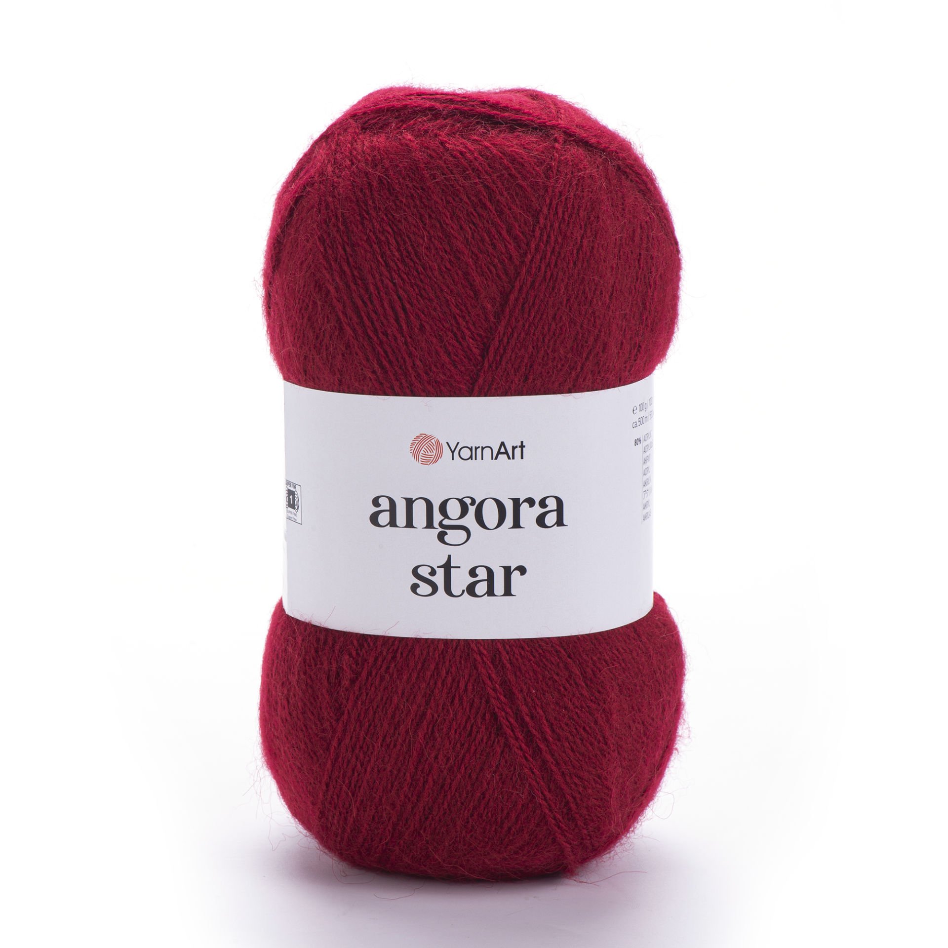 YARNART ANGORA STAR - KNITTING YARN RED - 3024