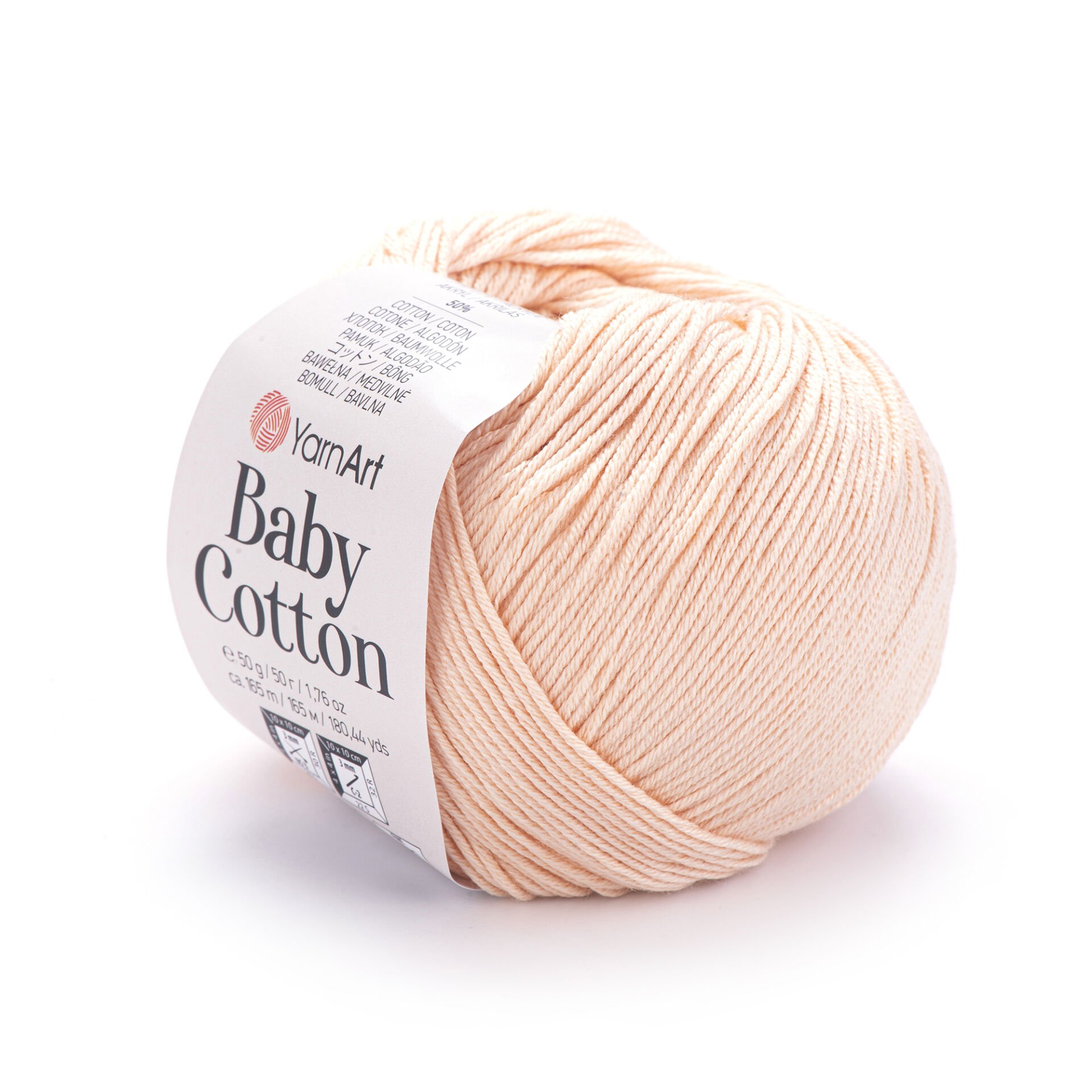 YARNART BABY COTTON - BABY YARN LIGHT PINKISH ORANGE - 411