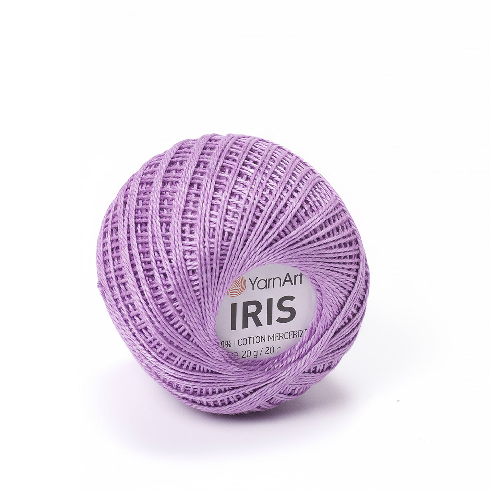 YARNART IRIS - MERCERIZED LACE YARN LILAC - 918