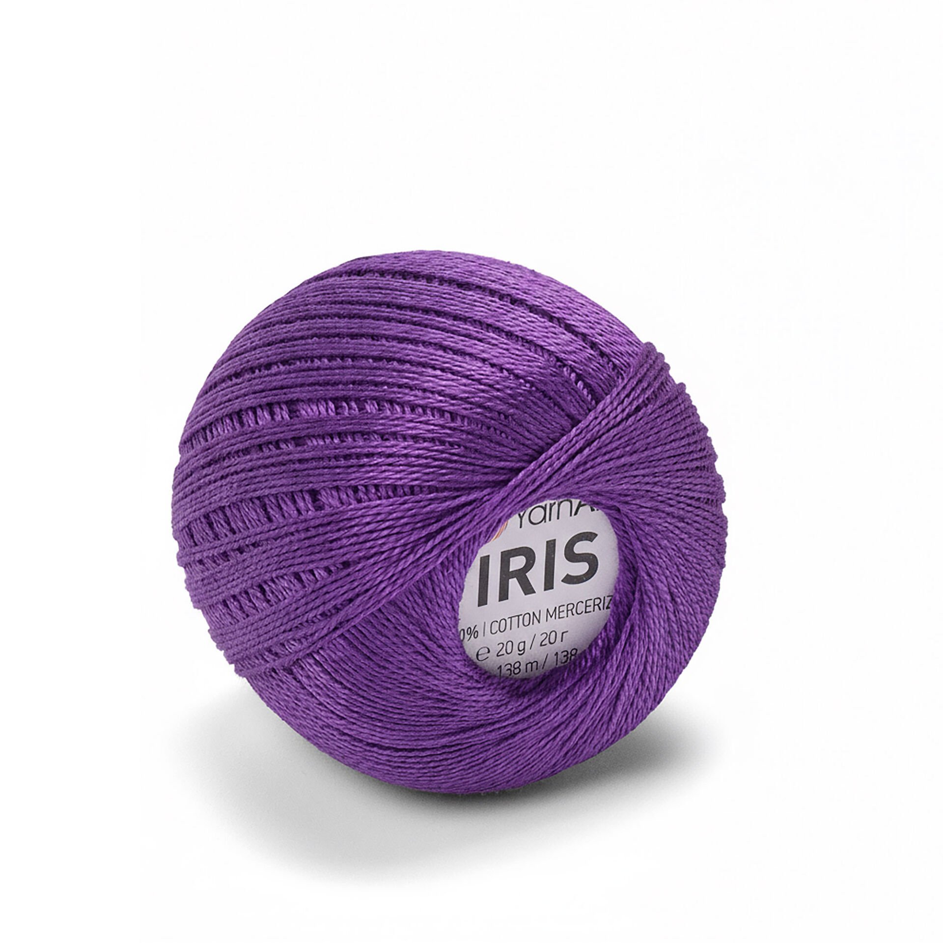YARNART IRIS - MERCERIZED LACE YARN PURPLE - 919