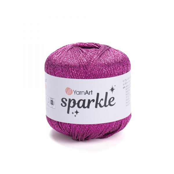 YARNART SPARKLE - KNITTING YARN PINK - 1338