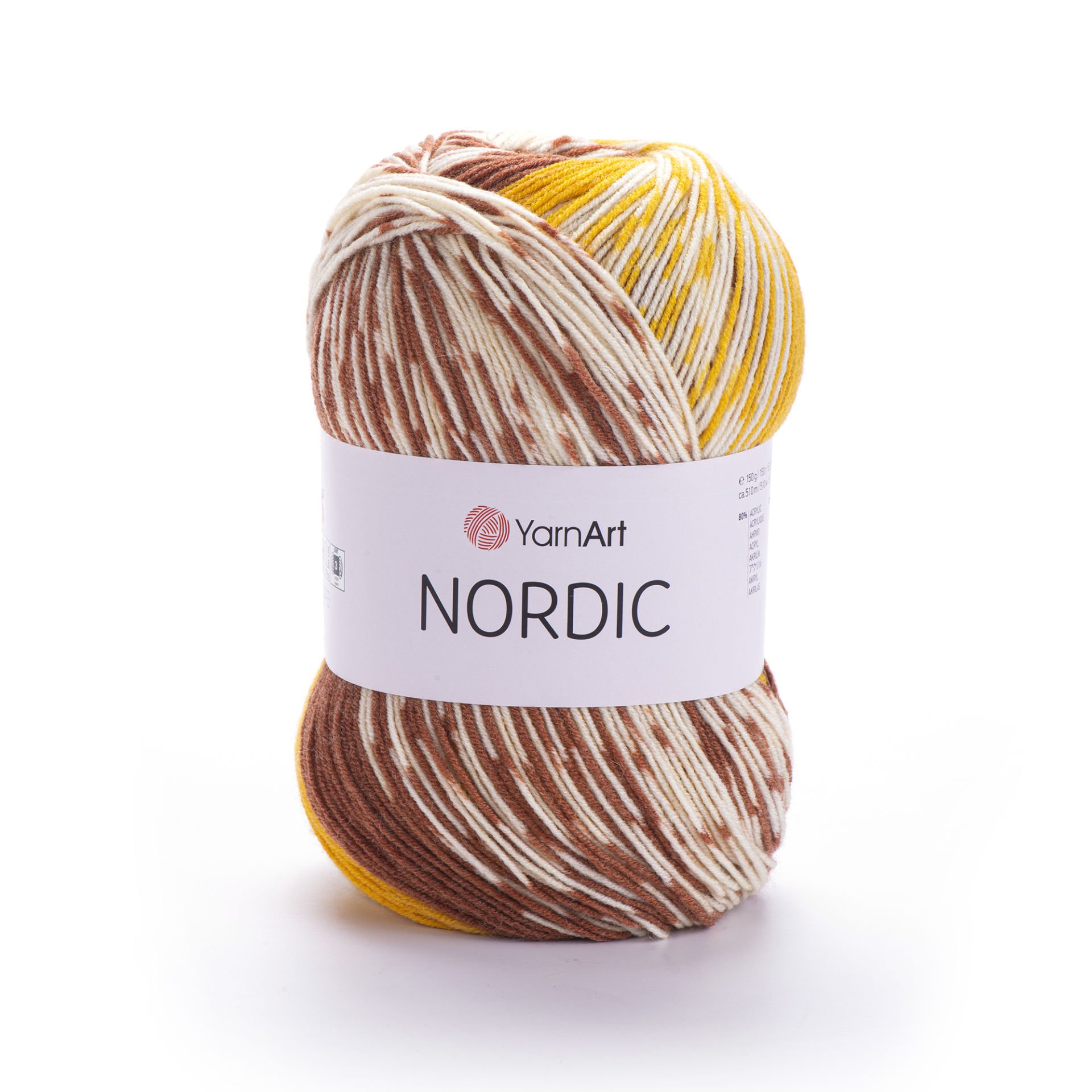 YARNART NORDIC - MULTICOLOR KNITTING YARN VARIEGATED - 656