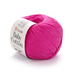 YARNART BABY COTTON - BABY YARN FUCHSIA - 422