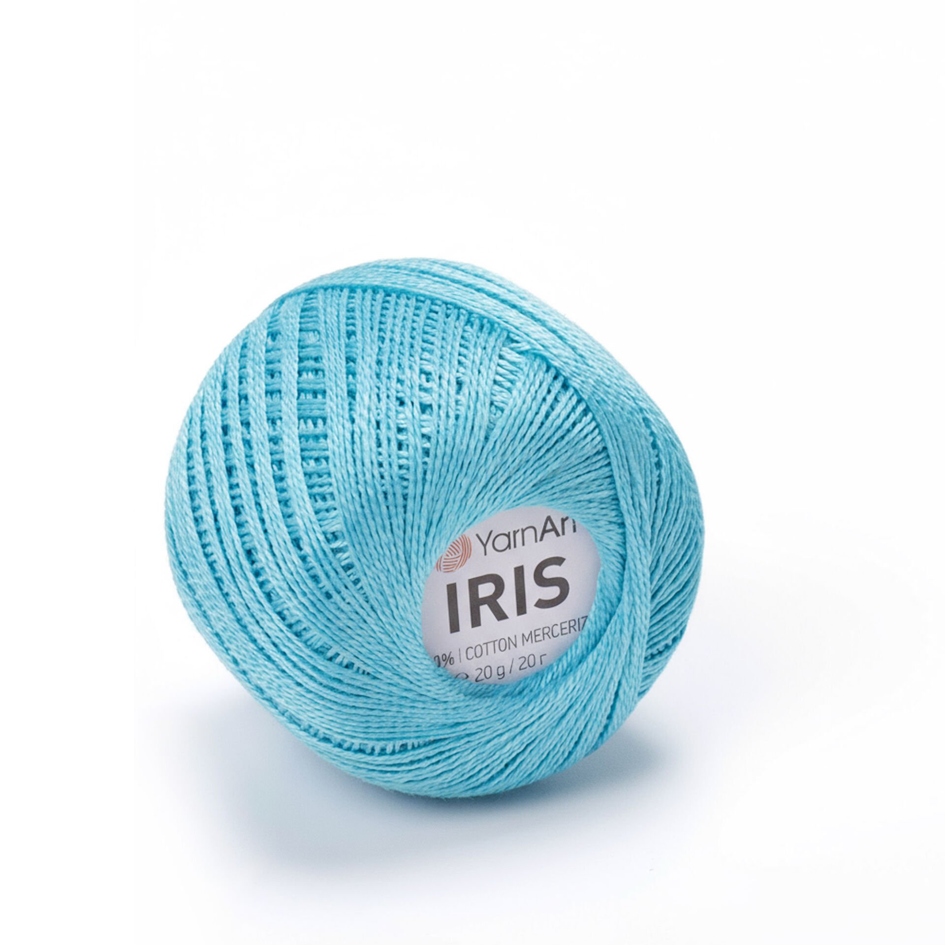 YARNART IRIS - MERCERIZED LACE YARN TURQUOISE - 923