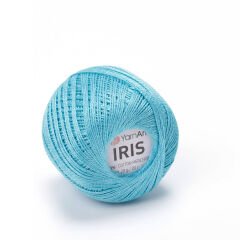 YARNART IRIS - MERCERIZED LACE YARN TURQUOISE - 923