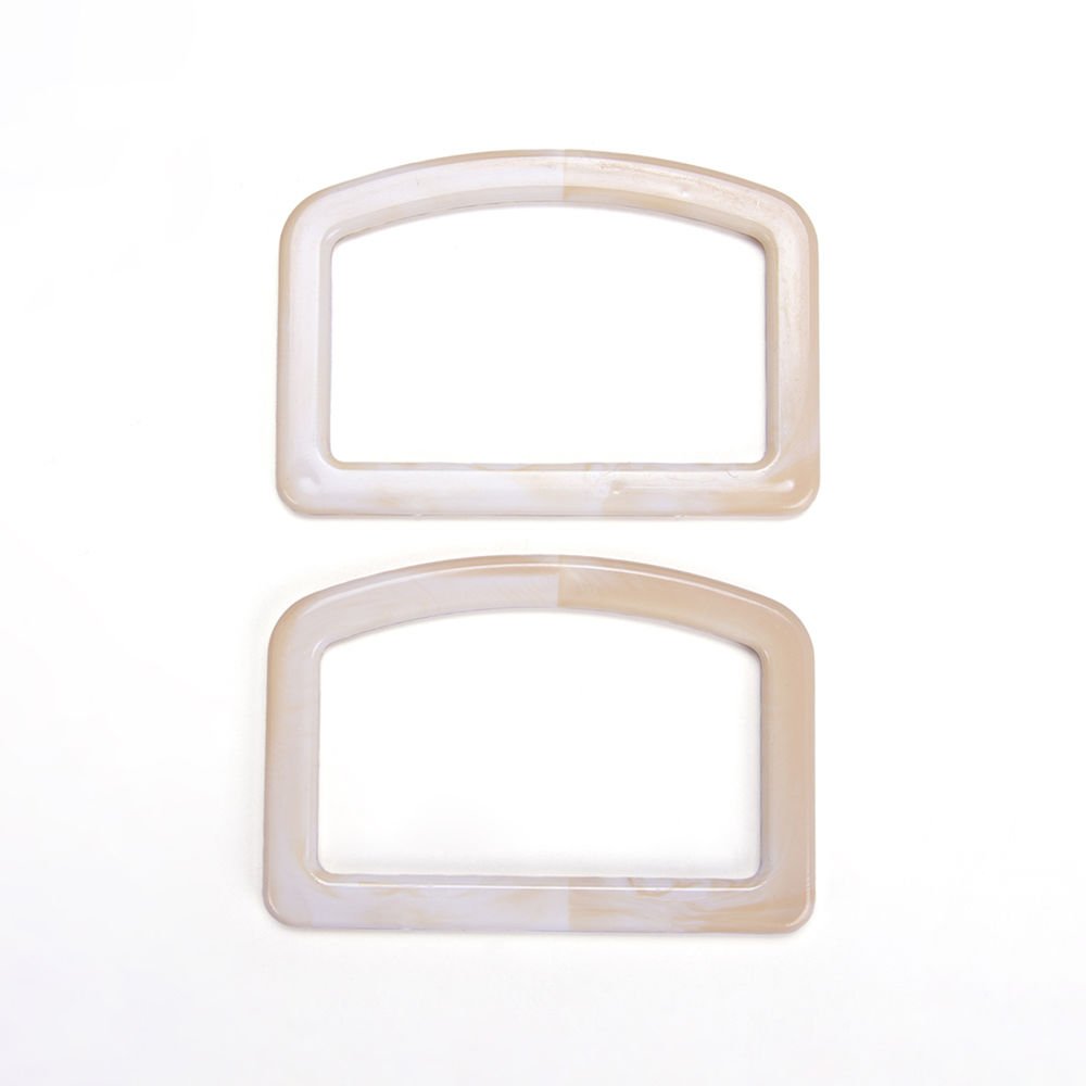 ACRYLIC RECTANGULAR BAG HANDLE 2 PCS