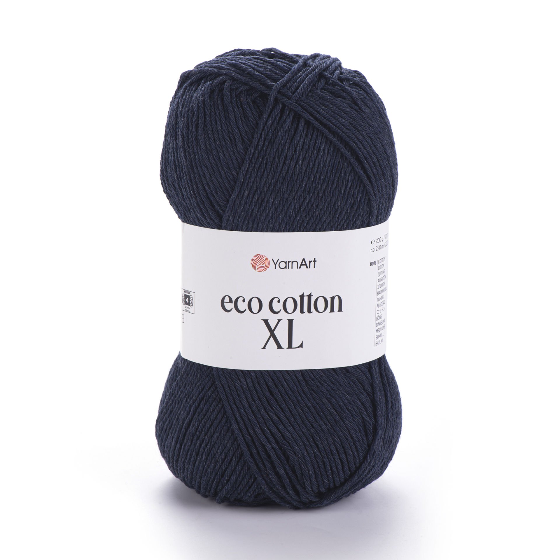YARNART ECO COTTON XL - KNITTING YARN NAVY - 784