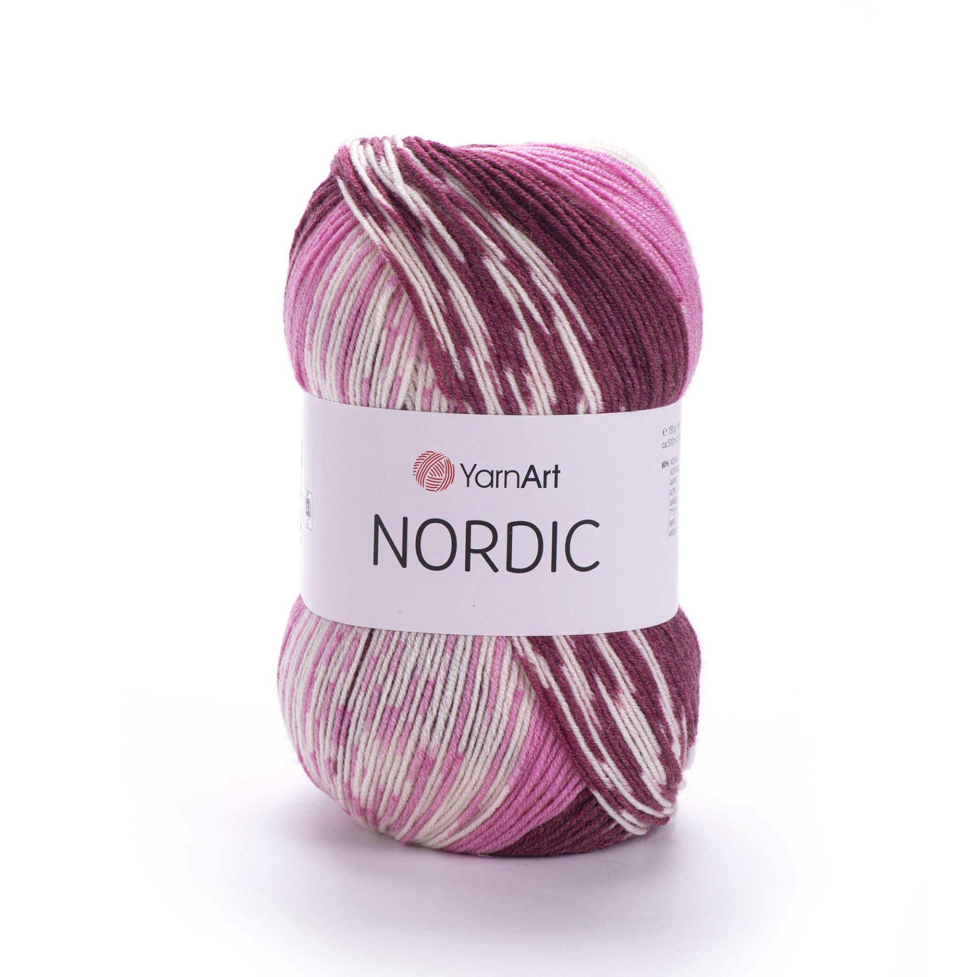 YARNART NORDIC - MULTICOLOR KNITTING YARN VARIEGATED - 660