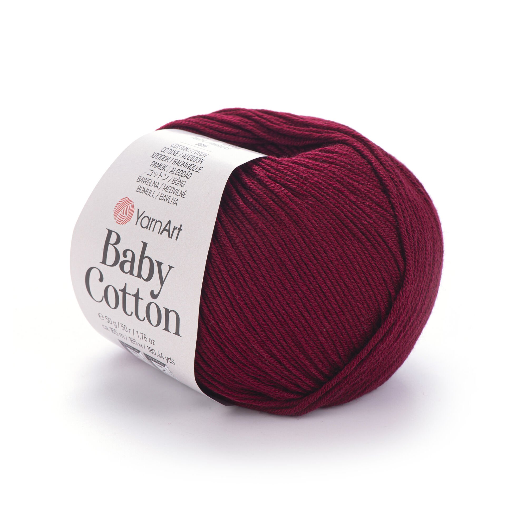 YARNART BABY COTTON - BABY YARN DARK RED - 428