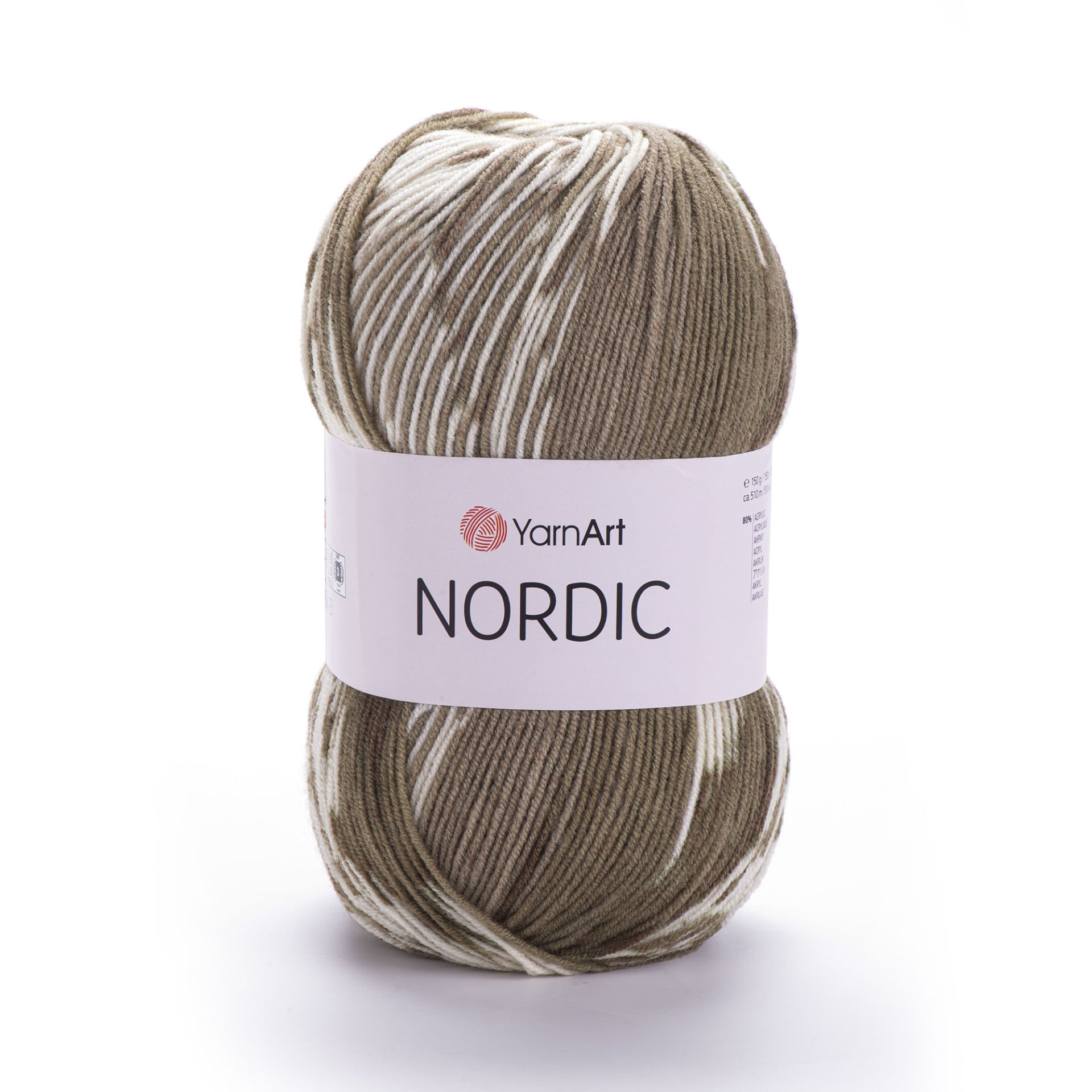 YARNART NORDIC - MULTICOLOR KNITTING YARN VARIEGATED - 661