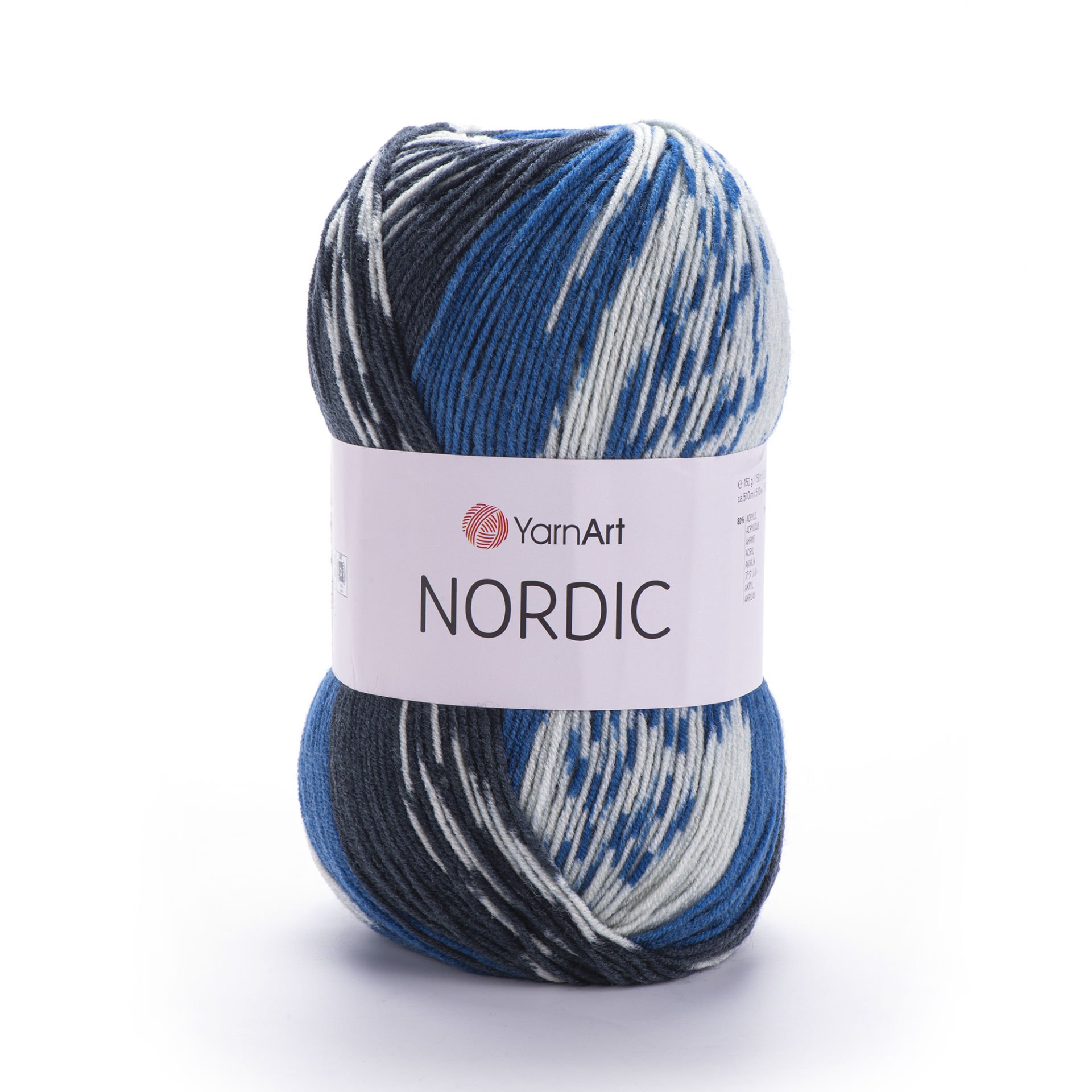 YARNART NORDIC - MULTICOLOR KNITTING YARN VARIEGATED - 662