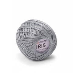 YARNART IRIS - MERCERIZED LACE YARN LIGHT GREY - 933
