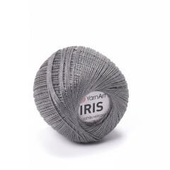 YARNART IRIS - MERCERIZED LACE YARN GREY - 934