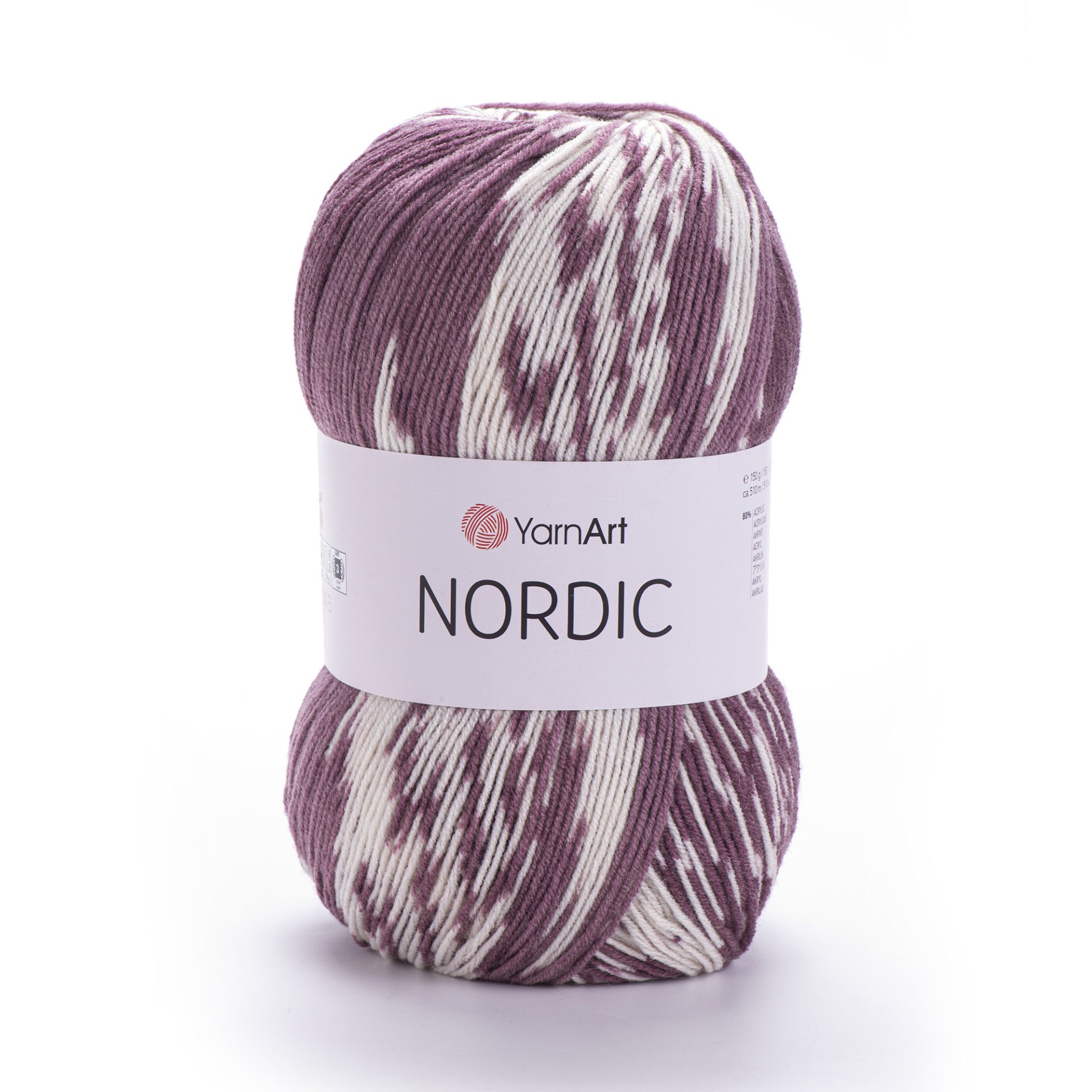YARNART NORDIC - MULTICOLOR KNITTING YARN VARIEGATED - 665