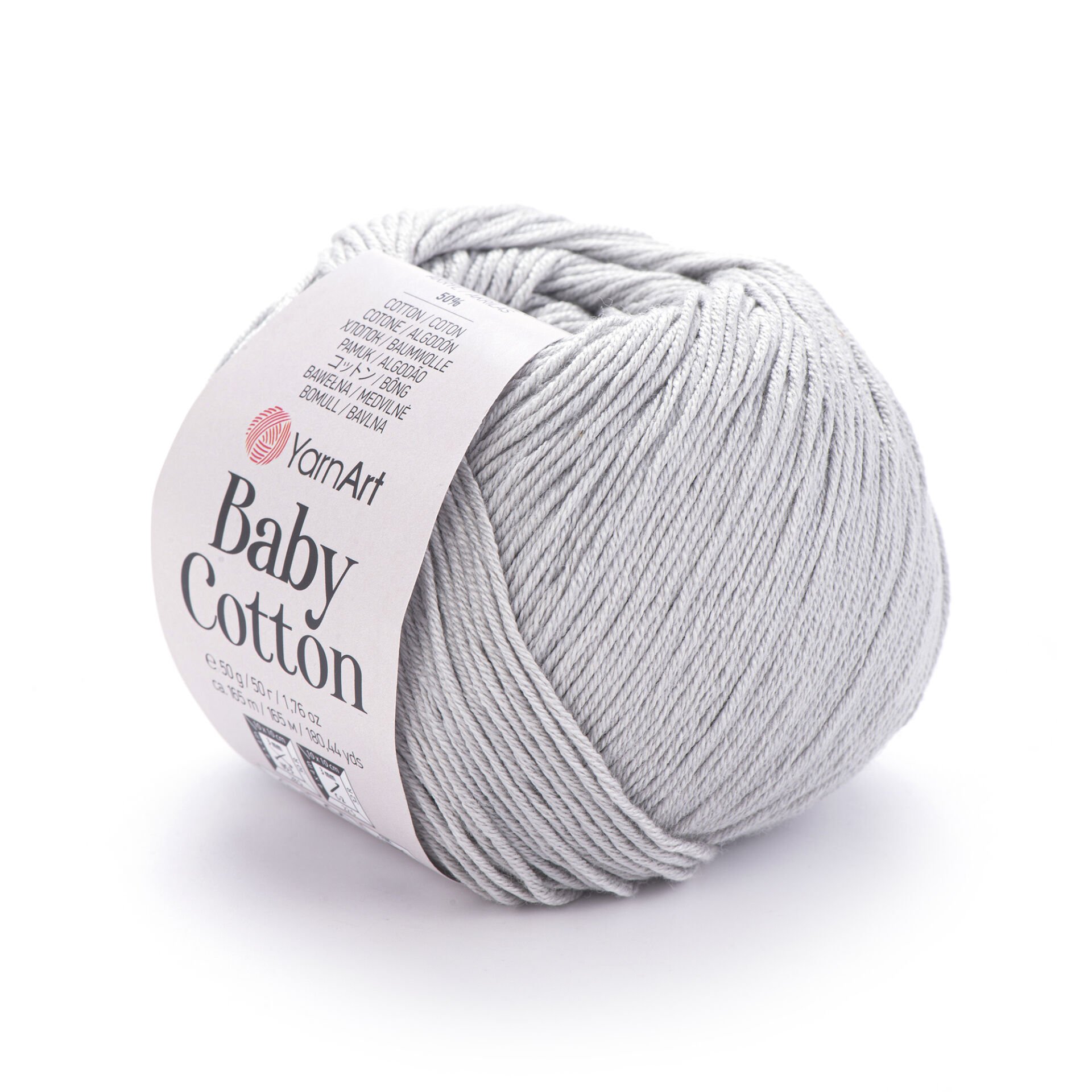 YARNART BABY COTTON - BABY YARN ICE GREY - 451