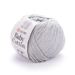 YARNART BABY COTTON - BABY YARN ICE GREY - 451