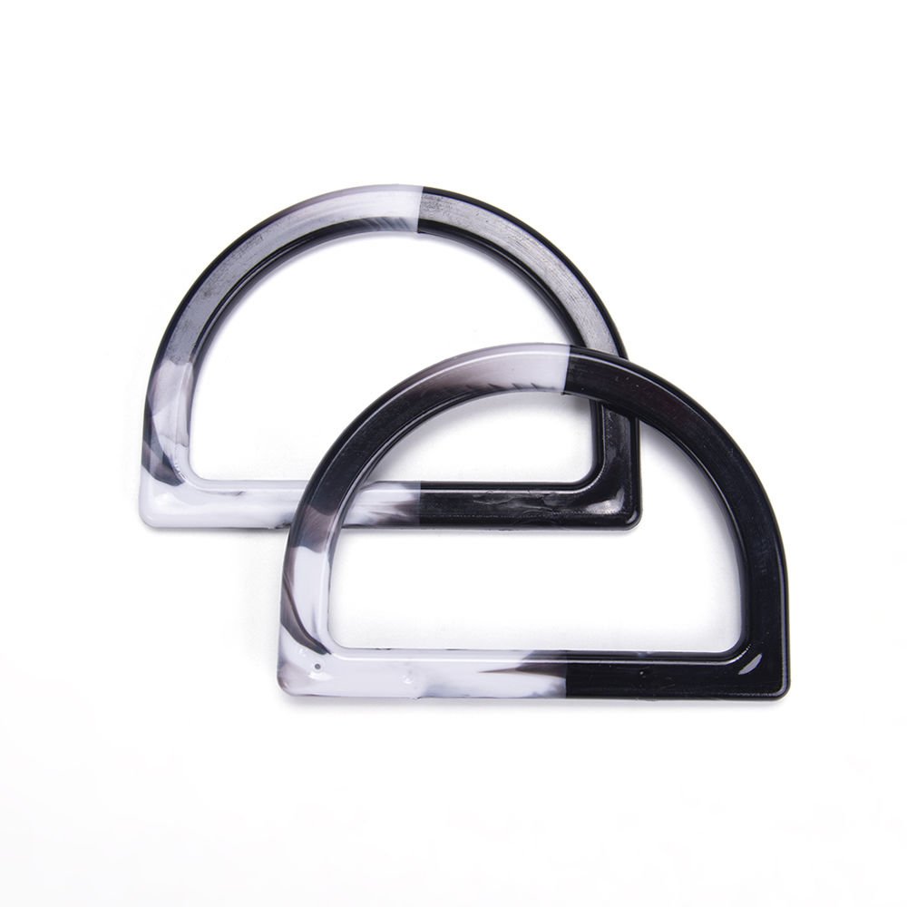 ACRYLIC D MODEL BAG HANDLE 2 PCS BLACK