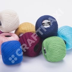 YARNART LILY - MERCERIZED LACE YARN DARK RED - 5020