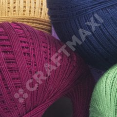 YARNART LILY - MERCERIZED LACE YARN DARK RED - 5020