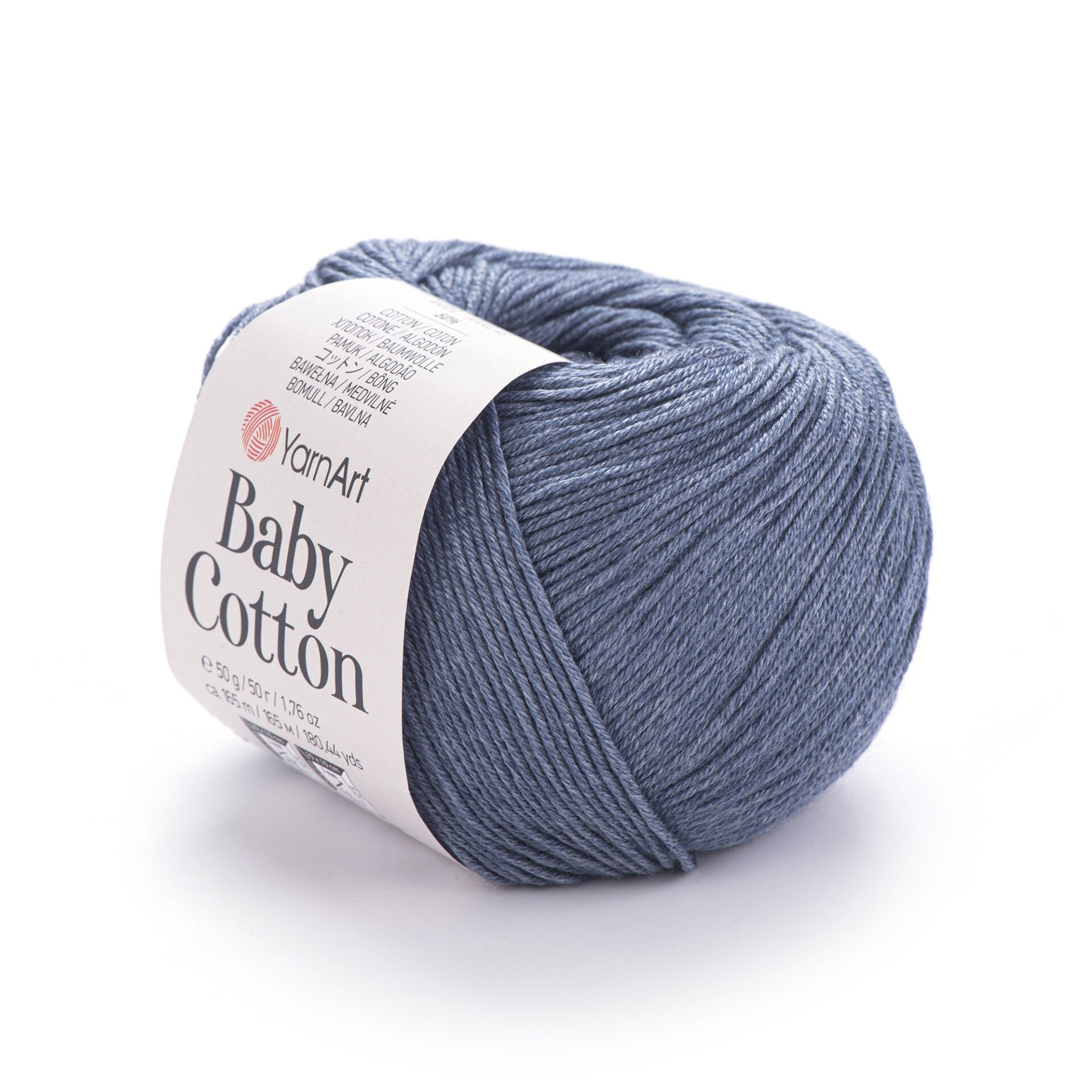 YARNART BABY COTTON - BABY YARN BLUE-GREY - 453