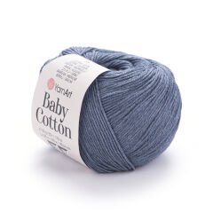 YARNART BABY COTTON - BABY YARN BLUE-GREY - 453