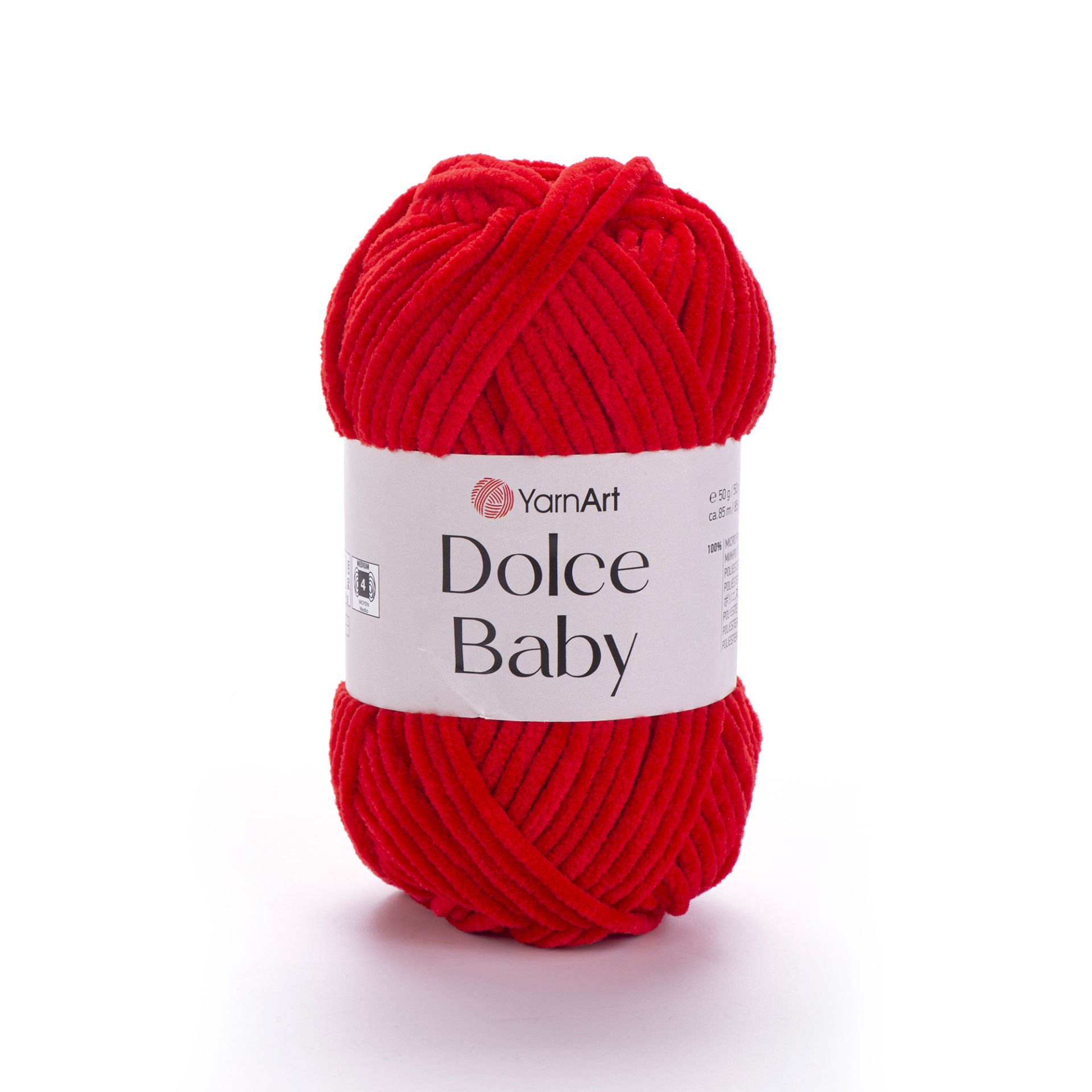 YARNART DOLCE BABY - VELVET BABY YARN RED - 748