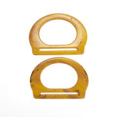 PERFORATED D MODEL BAG HANDLE 2 PCS WOOD