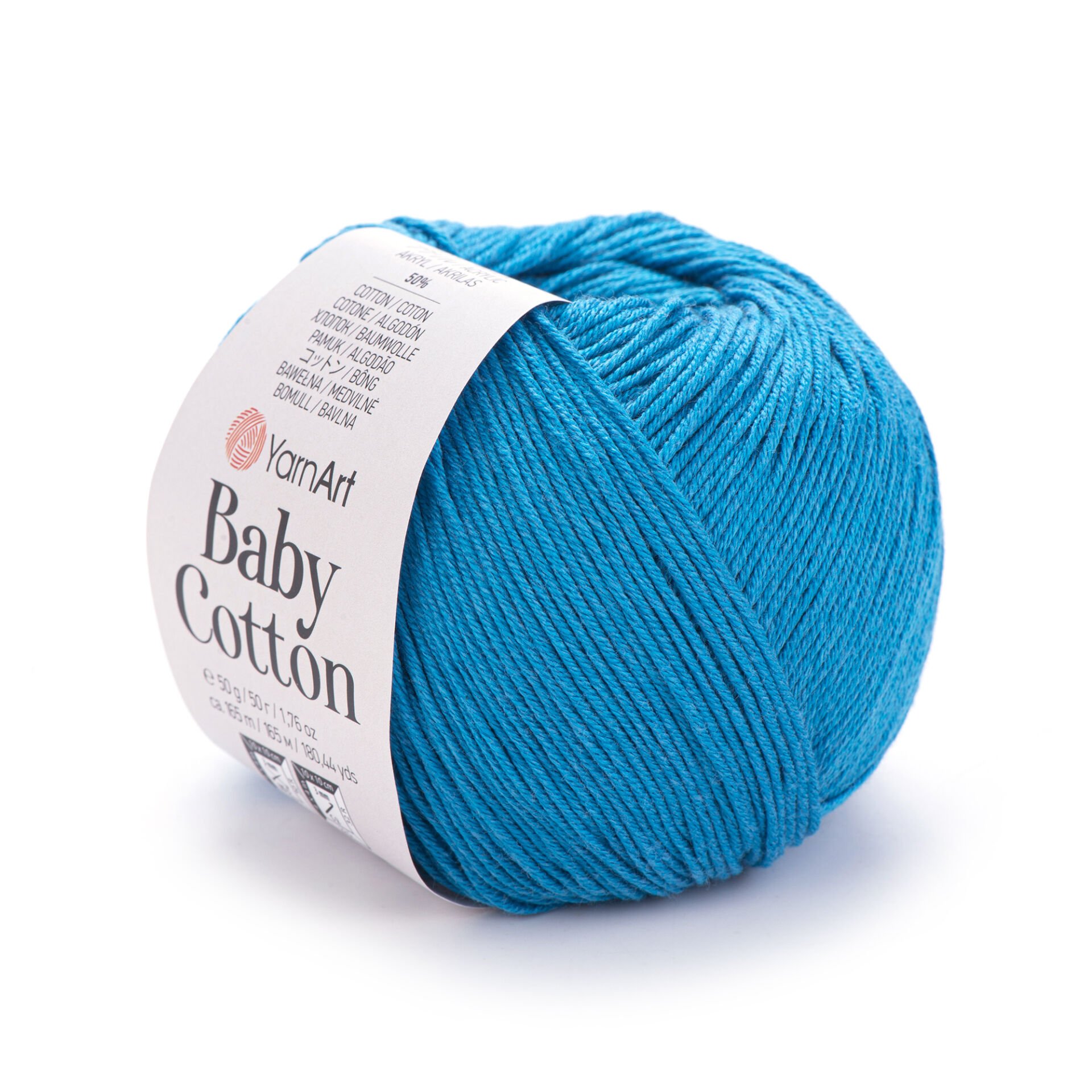 YARNART BABY COTTON - BABY YARN CYAN - 458