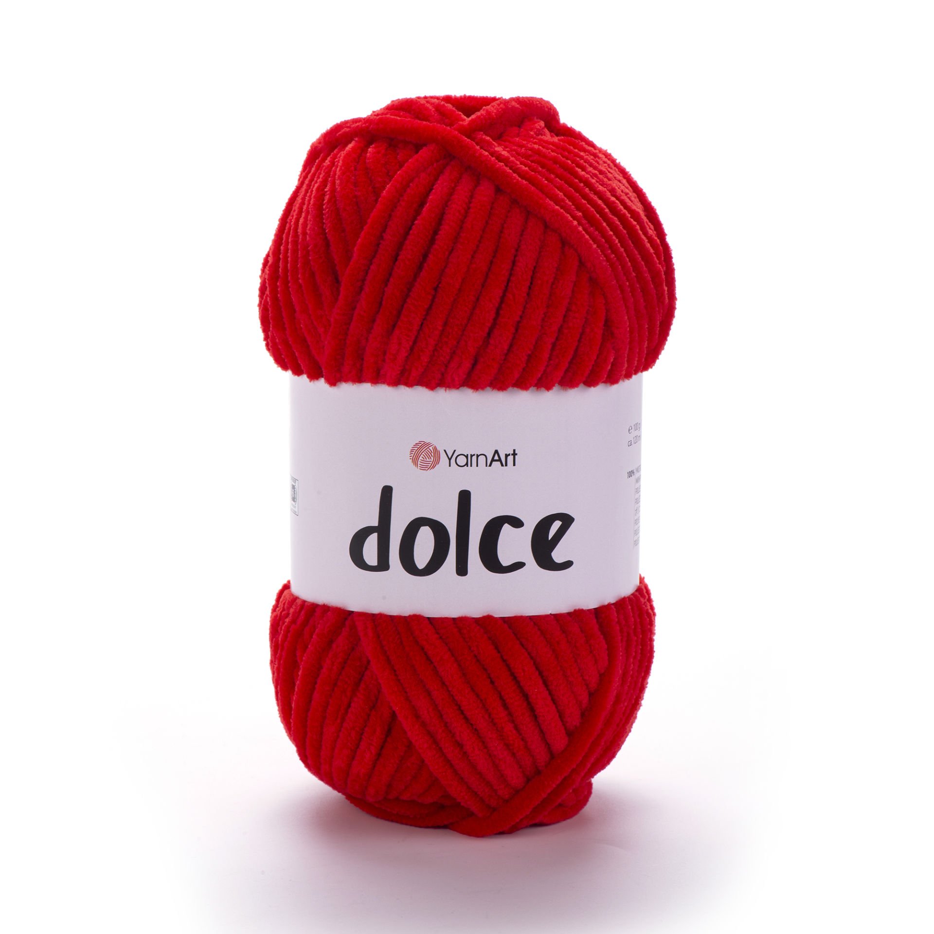 YARNART DOLCE - VELVET KNITTING YARN RED - 748