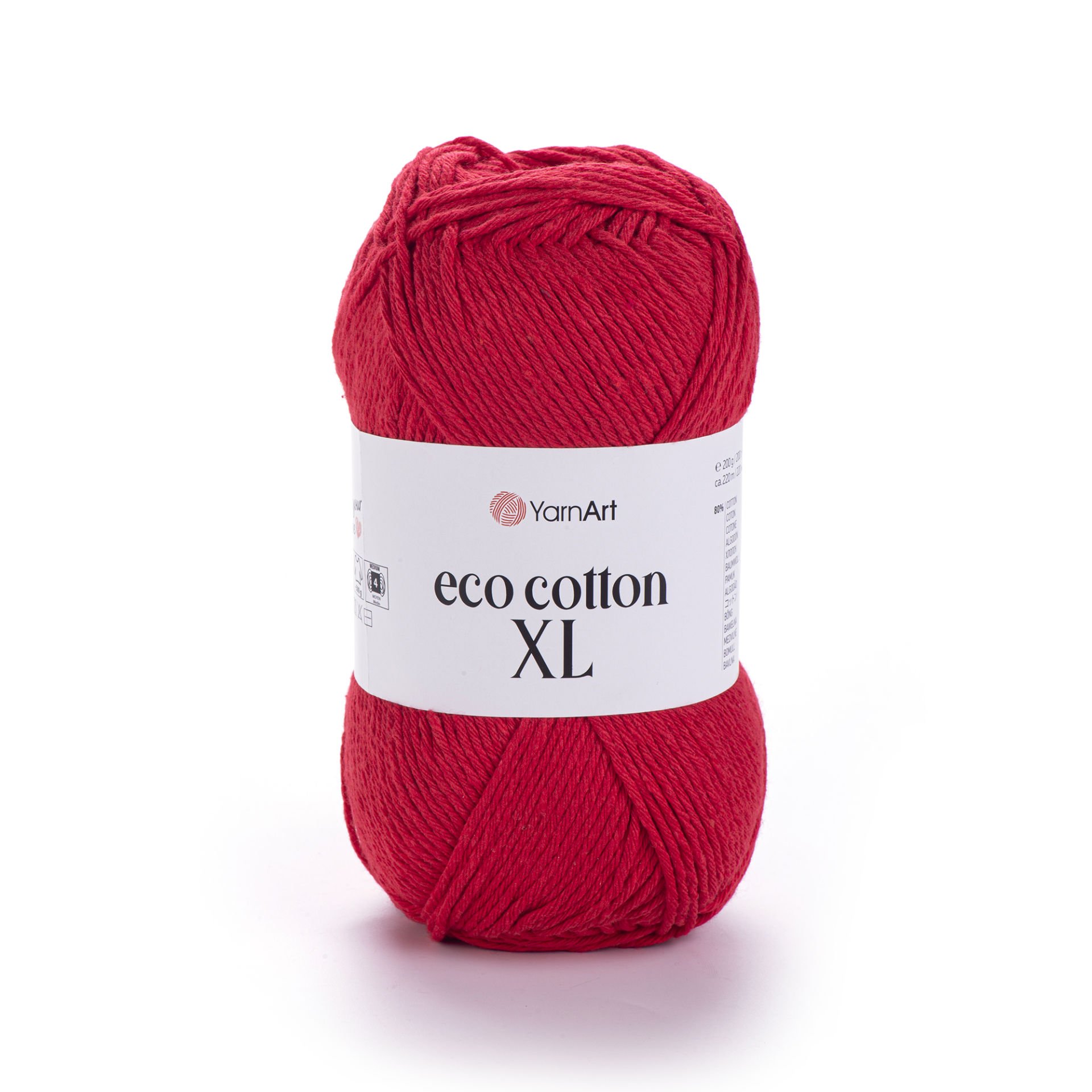 YARNART ECO COTTON XL - KNITTING YARN RED - 769