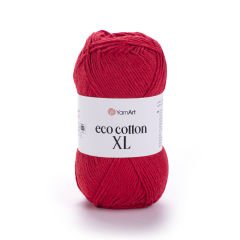 YARNART ECO COTTON XL - KNITTING YARN RED - 769