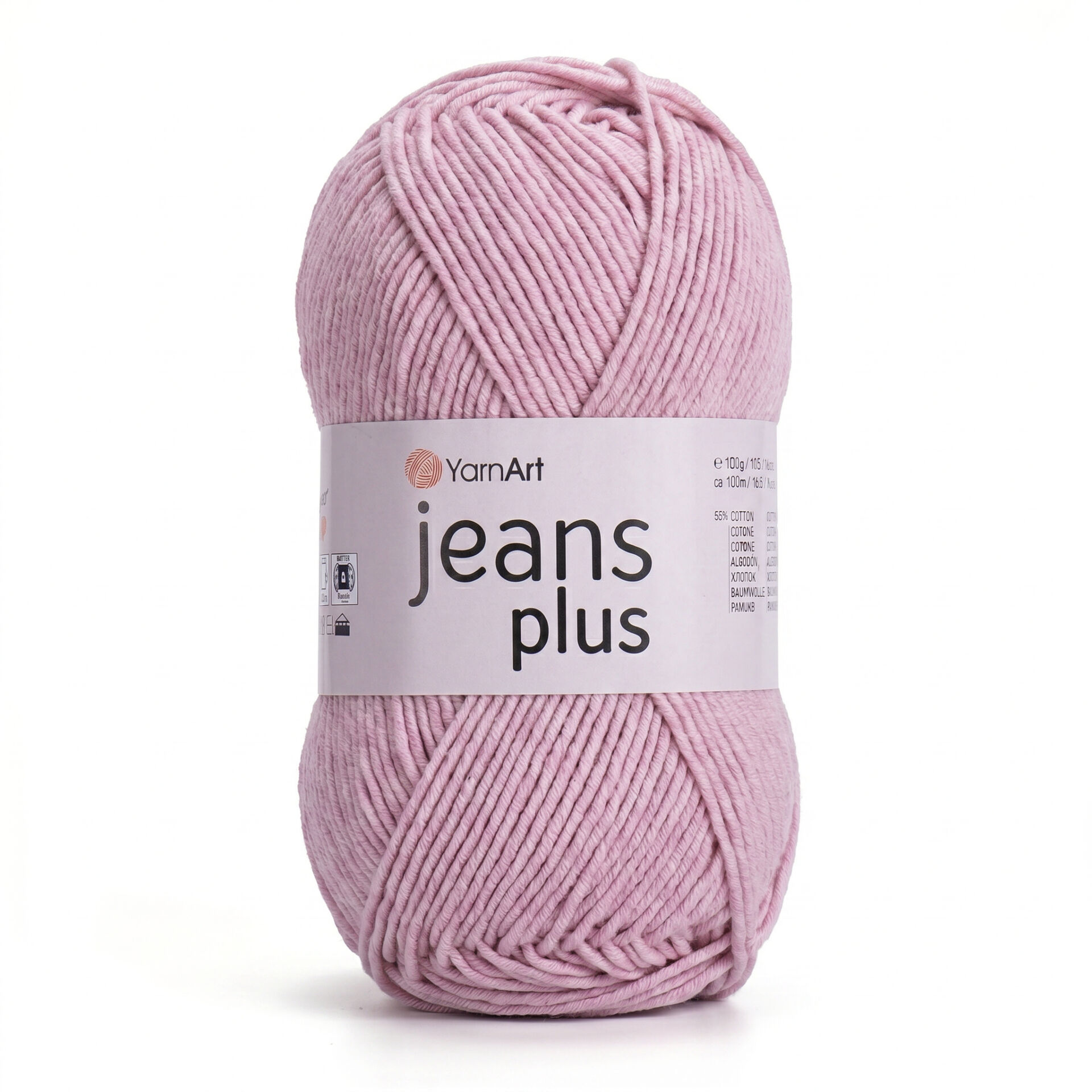 YARNART JEANS PLUS - KNITTING YARN PINK - 83