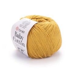 YARNART BABY COTTON - BABY YARN DARK YELLOW - 433