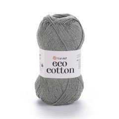YARNART ECO COTTON - KNITTING YARN GREY - 782