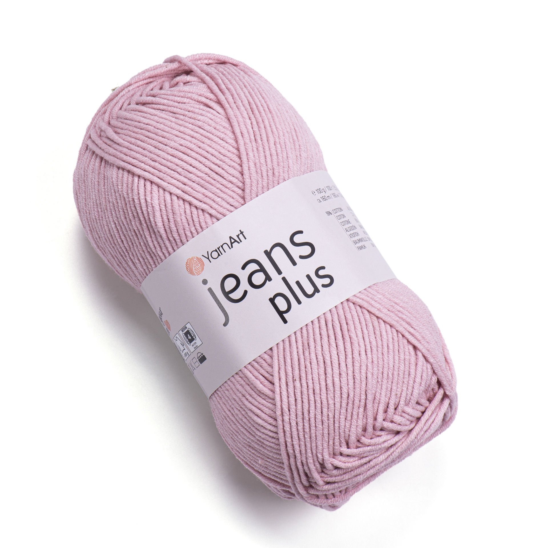 YARNART JEANS PLUS - KNITTING YARN PINK - 83