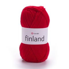 YARNART FINLAND - KNITTING YARN RED - 41