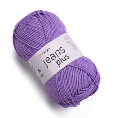 YARNART JEANS PLUS - KNITTING YARN PURPLE - 72