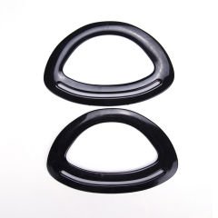 PERFORATED OVAL D MODEL BAG HANDLE 2 PCS BLACK